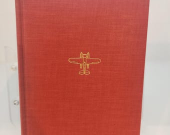 Vintage 1938 Listen! The Wind by Anne Morrow Lindbergh - Hardback Book - Library Collection