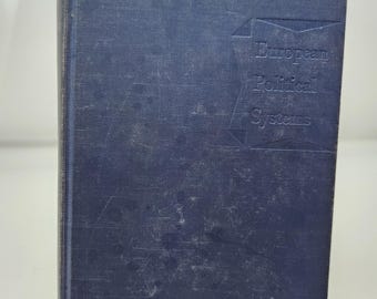 Vintage 1953 European Political Systems Book