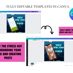 Onlyfans Promo Graphic |social Media GIF Template| Customizable