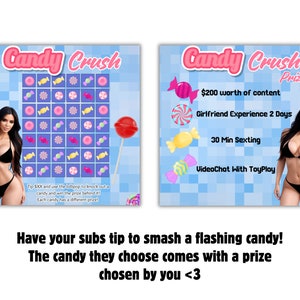 Animated Onlyfans Tip Game: Candy Crush Template (canva Download) - Etsy