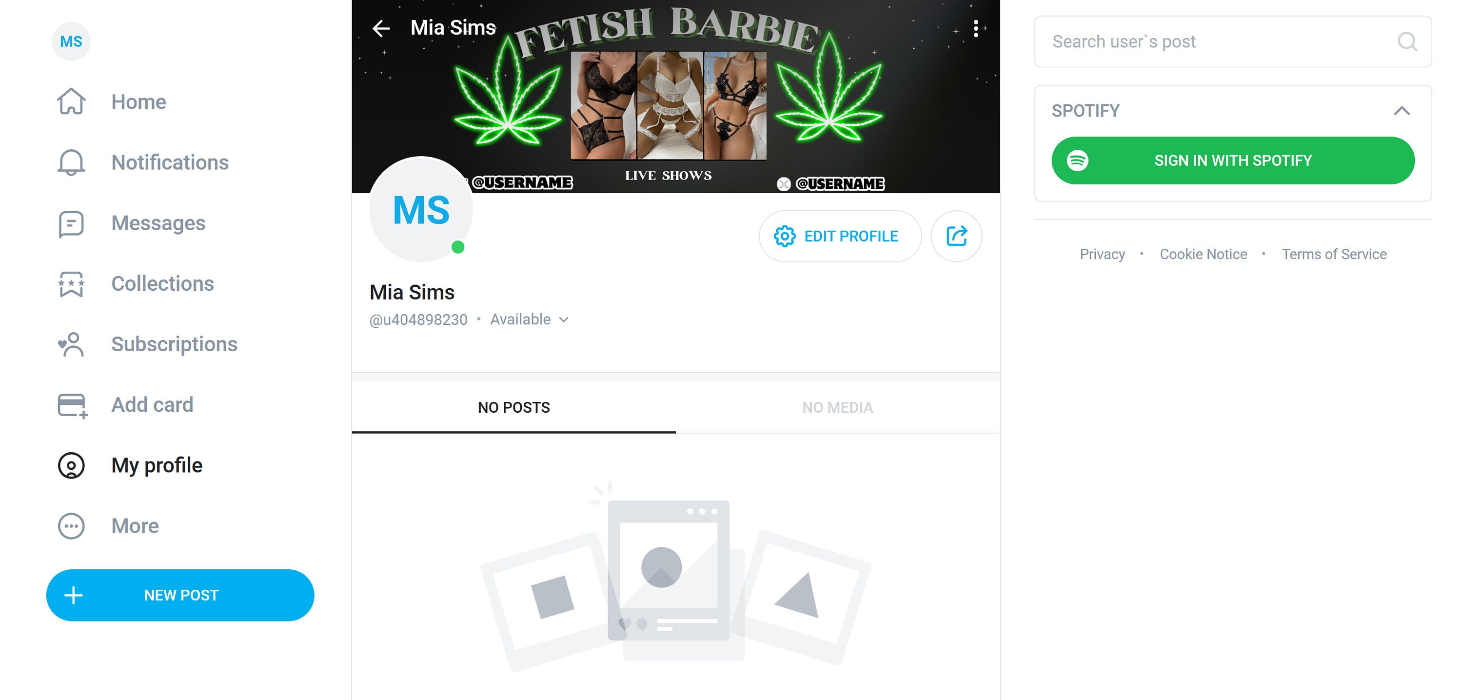 Onlyfans Banner Template: Cam Model Promo Graphic (digital Download) - Etsy