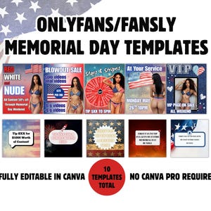 Onlyfans Memorial Day Post Templates | Onlyfans Model Onlyfans May Templates Canva Free Download Onlyfans Fourth Of July