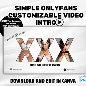 Video introduttivo personalizzabile per Onlyfans e Fansly (download digitale)
