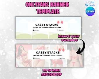 Onlyfans Customizable Banner| Onlyfans Promo| Great for Camgirls Fansly Reddit| Fully Editable