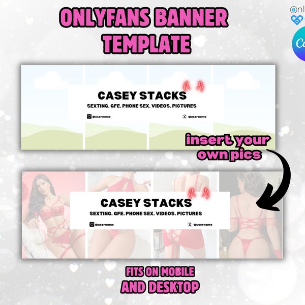 Onlyfans Customizable Banner| Onlyfans Promo| Great for Camgirls Fansly Reddit| Fully Editable