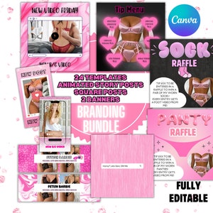 Onlyfans Branding Bundle: Graphic Templates for Promotion (Digital Download)