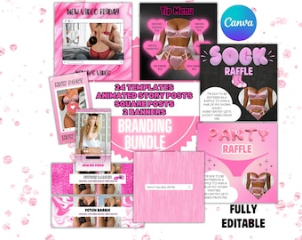 Onlyfans Branding Bundle: Graphic Templates for Promotion (Digital Download)
