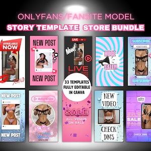 Onlyfans Promo Templates: Editable Canva Post Bundle (Digital Download)