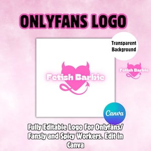 Editable Pink Logo Template: Social Media Branding (Canva Download)