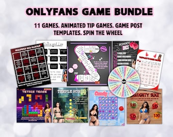 Onlyfans Game Bundle | 11 Games for Onlyfans Fansly Snapchat Reddit  Onlyfans Promo Template Canva Download Animated Social Media Template