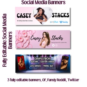 Bannière de médias sociaux Onlyfans Bannière de médias sociaux, modèle de bannière Reddit, bannière Fansly, toile entièrement modifiable