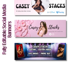 Onlyfans Social Media Banner Social Media Banner, Reddit Banner Template, Fansly Banner, Fully Editable Canva