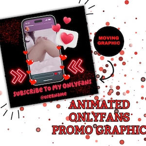 Animated Onlyfans Promo Graphic: Editable Social Media GIF (Digital Download)