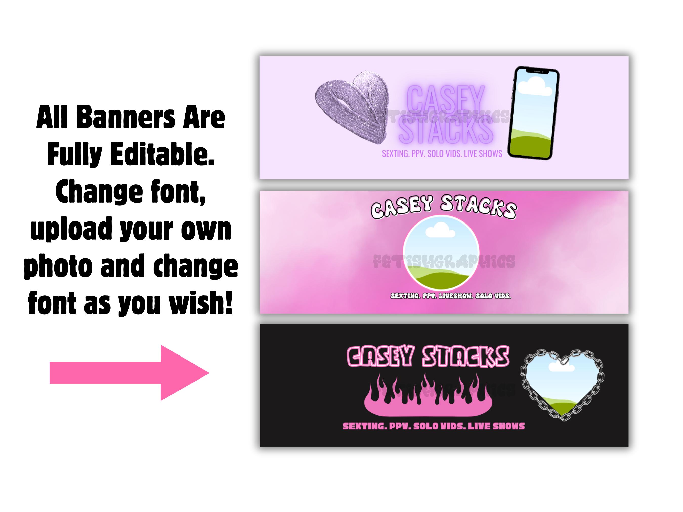 Onlyfans Header Editable Onlyfans Banner Template: Girly Pink Theme (canva Download) - Etsy