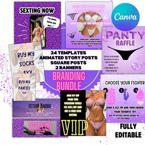 Onlyfans Promo BUNDLE | Komplettes Branding für Ihr Onlyfans |Onlyfans Grafik Template| Fansly Werbung | Camgirls Reddit| Vollständig bearbeitbarer Download |