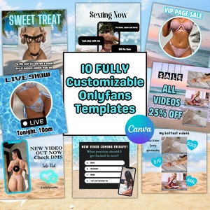 Customizable Onlyfans Promo Templates: Camgirl Branding (Digital Download)