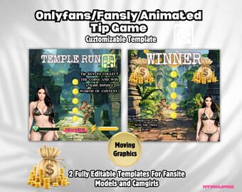 Animated Onlyfans Tip Game: Editable Canva Template (Digital Download)