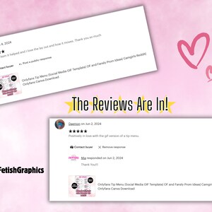 Animated Onlyfans Tip Menu Template: Social Media GIF (canva Download