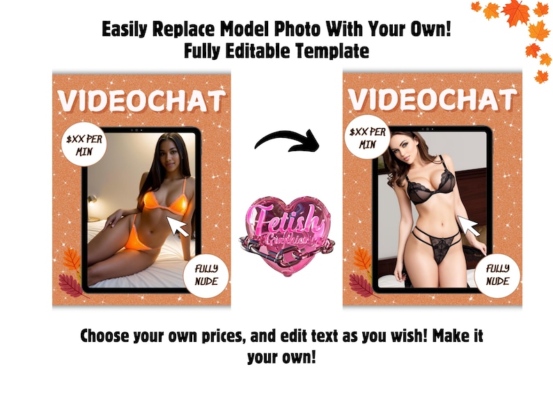 Herfstpromographics Onlyfans: 20 canva-sjablonen (digitale download) afbeelding 3