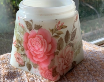 Antique Cosmetic Jar-Rose