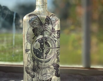 Antique Glass Bottle-Cosmos