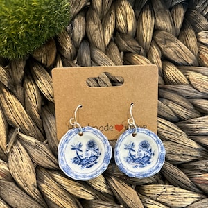 China Plate earrings, weird earrings, fun earrings