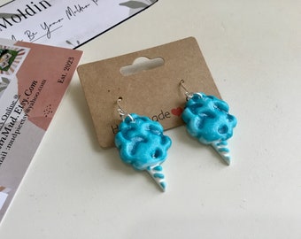 Cotton candy earrings