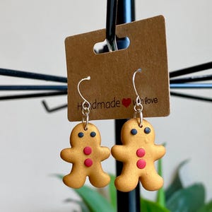 Gingerbread Man earrings