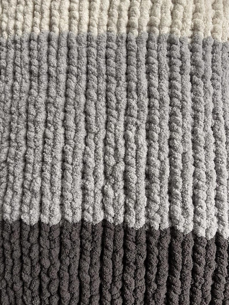 Chunky Throw Blanket. Cozy stormy Nights Large Throw. Super Soft, Warm