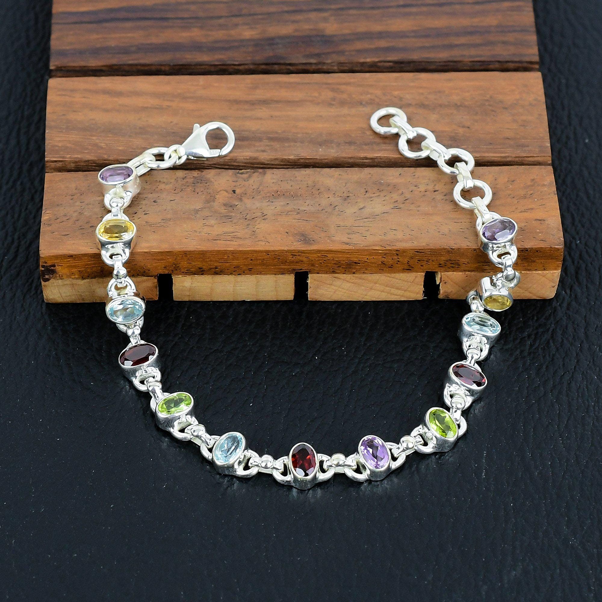 Beautiful Silver Crystal Charm Bracelet For Women – Tibetan Silver, Fashion Jewelry