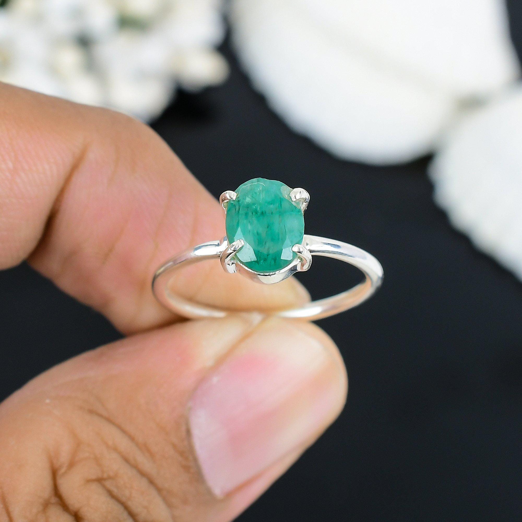 ピノエメラルドのシルバーリング ピノエメラルドのシルバーリング エメラルド シルバー リング 925