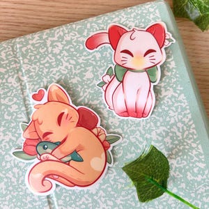 Valentine's Kitten Stickers