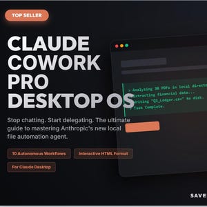 Claude Cowork Pro OS | AI-filautomation och arbetsflödesarkitektsystem (digital nedladdning)