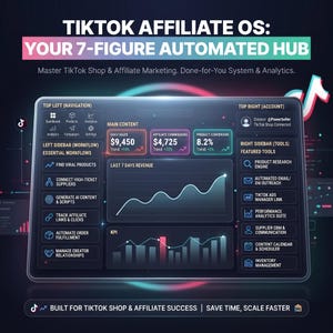 TikTok Shop Affiliate OS | Viral Hook Generator, AI Script Bot, Creator Software