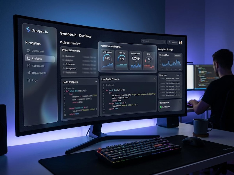 DevFlow Telemetry & Live Code Preview Dashboard