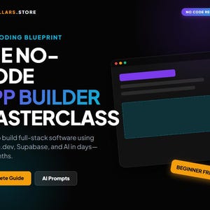 No-Code App Builder Masterclass | Lovable.dev, Supabase, AI Blueprint (Digital Download)