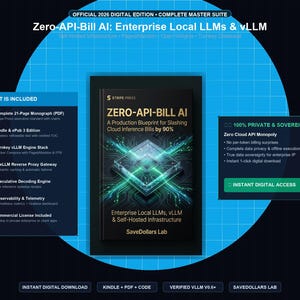 Zero-API-Bill AI: Guia LLM Local y vLLM Empresarial - Open-Weights, PagedAttention, Docker y Codigo Python (Descarga)