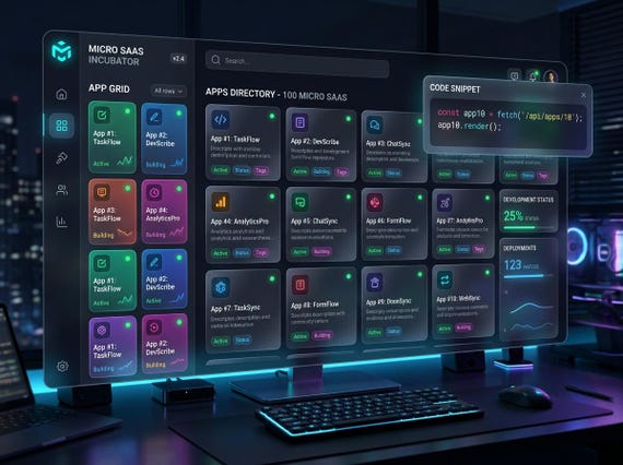 Micro SaaS Builder Bundle: 100 Web App Codebases, AI Prompts, Architecture Guide (Digital Download)
