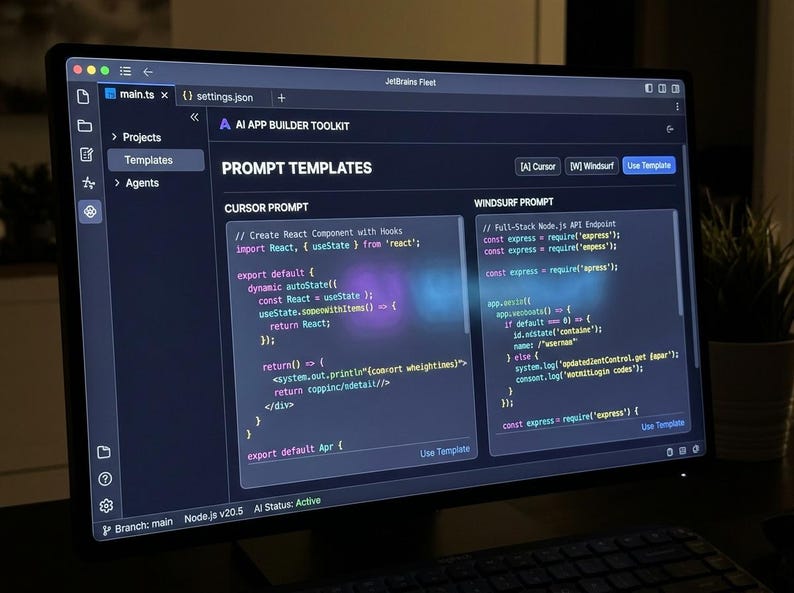 AI App Builder Toolkit Cursor & Windsurf Prompts in IDE