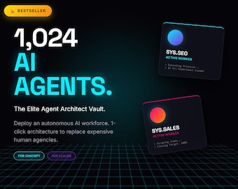 エリートエージェントアーキテクトVault | ビジネス自動化のための1024個の自律型AIエージェント（ChatGPT、Claude）