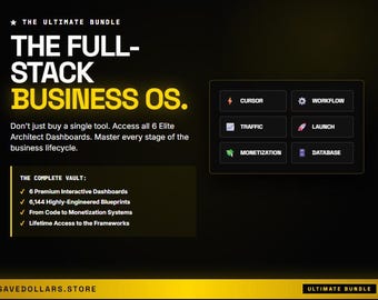 Full-Stack Business OS | SaaS Builder, Agency OS, AI Prompts (Digital Download)
