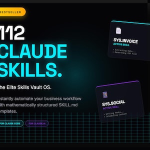 Claude Skills Vault-besturingssysteem | 112 AI Agent SKILL.md-sjablonen