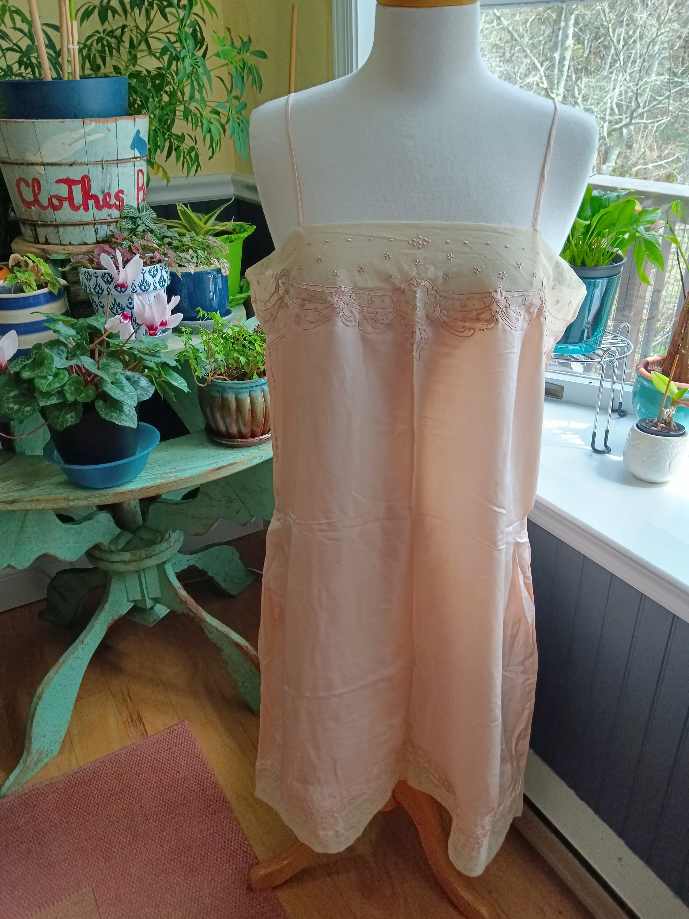 1920s Pink Lace Slip - Etsy