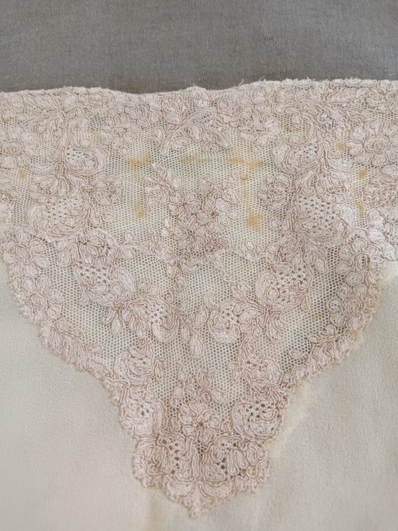 1920s Vintage Antique French Silk Lace Camisole I… - image 8