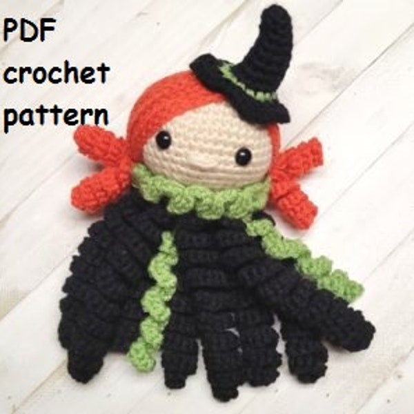 Jellyfish PATTERN Crochet, Amigurumi jellyfish, plush jellyfish, Halloween Witch Crochet Toy Pattern