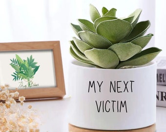 Funny Planter Pot, Plant Pun Pots, Punny Pots, Whimsical Flower Pot, Modern Farmhouse Pot, Flower Pot, Succulent Pot, Favors, Custom Planter