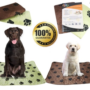 PETS ALL AROUND Dog Pee Pads Washable Waterproof Dog Pee Pads Potty Training & Incontinence Pads for Pets Pack of 2 Easy to Use Large Pads