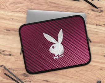 Playboy Bunny Tablet/Laptop Sleeve Case, Protective Notebook Cover Bag, Comes in 5 Sizes, Tech Accessory Pouch