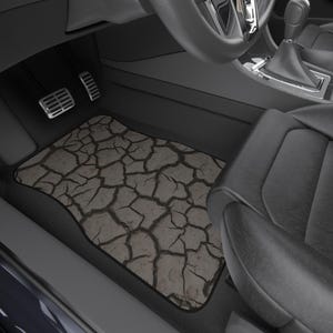 Cracked Mud Car Mats: Offroad Vehicle Floor Mat Set