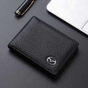 Funda para documentos de conducir, como licencia, registro, tarjetas de presentación y tarjetas bancarias, con el logotipo M.